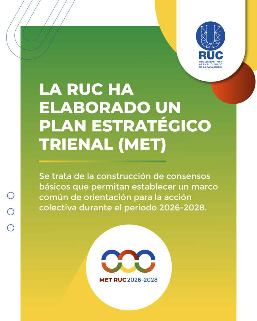 El próximo 19 de Junio la RUC presenta su Plan Estratégico, una hoja de ruta por la Ecología Integral y la Justicia Socioambiental 1
